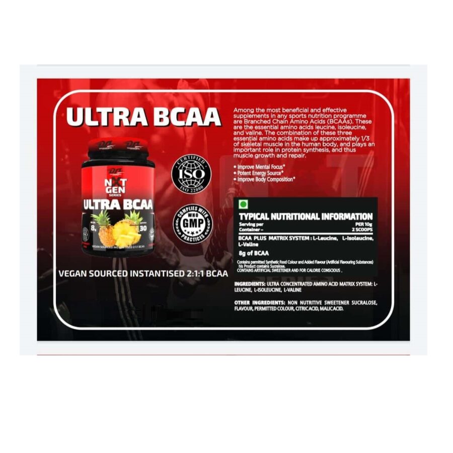 Domin8r Nutrition Nxt Gen Ultra BCAA 30 Serving - Image 3