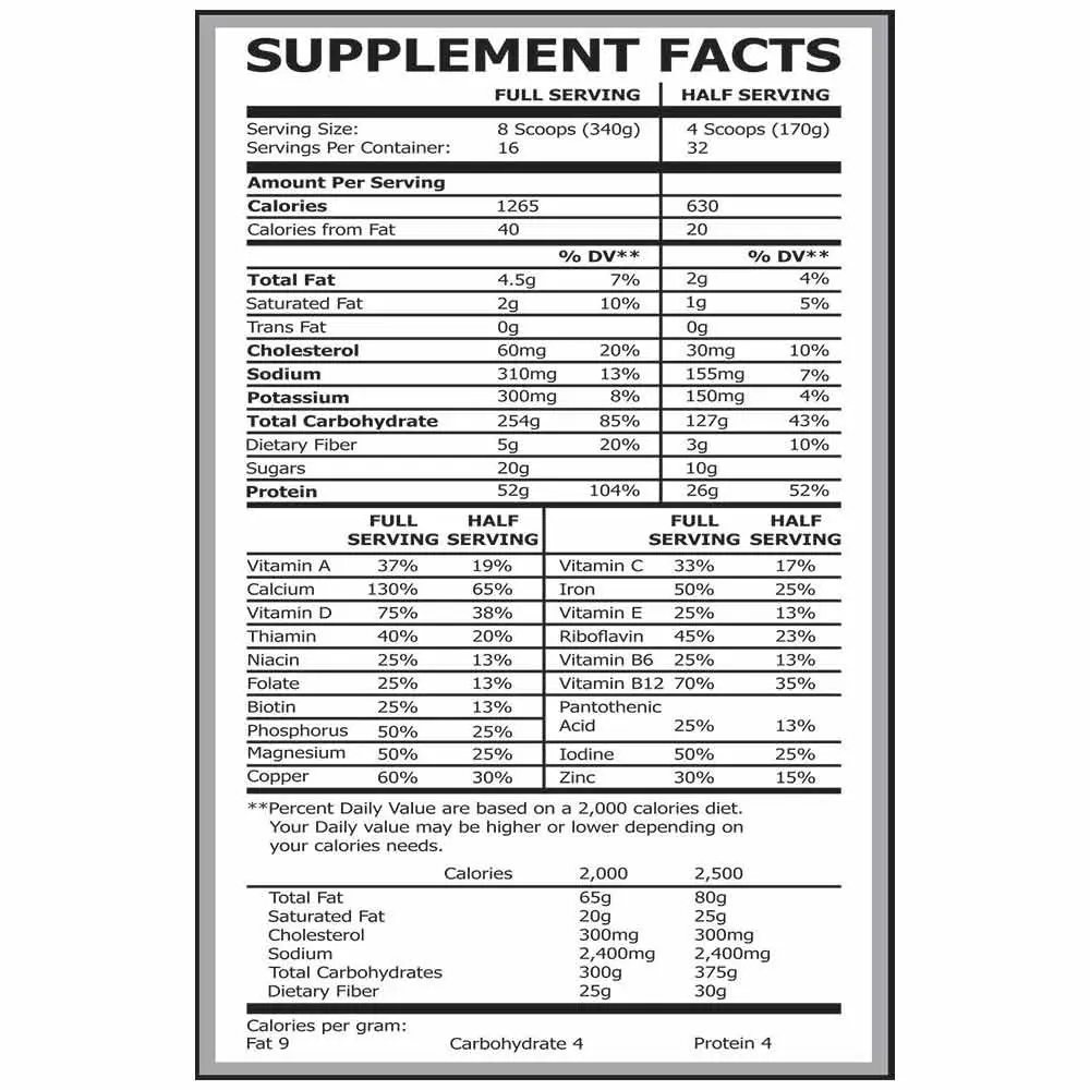 Pole Nutrition Mass 12 lbs - Image 3